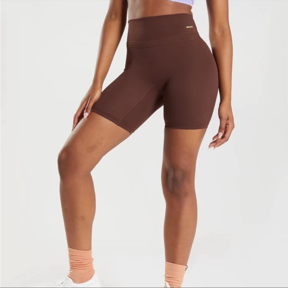 Whitney Simmons x Gymshark - Cycling Shorts - Dandelion Brown - Picture 1 of 8